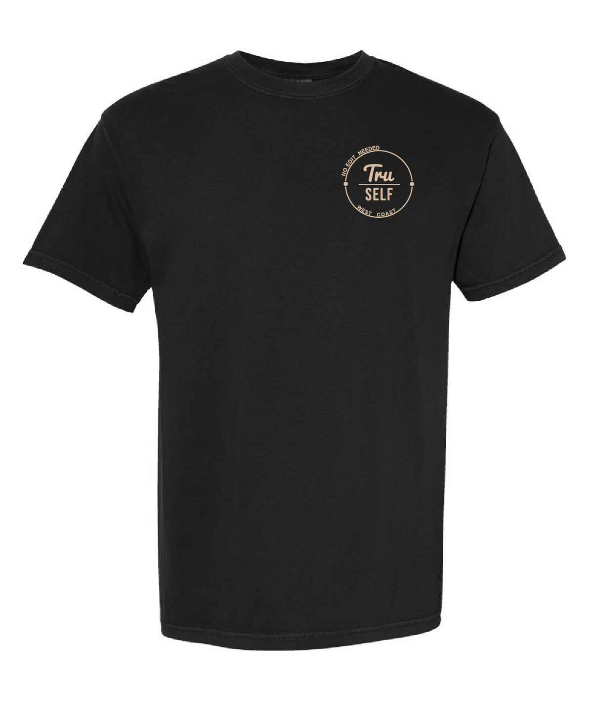 Tru/SELF Signature Logo Tee - Black front view