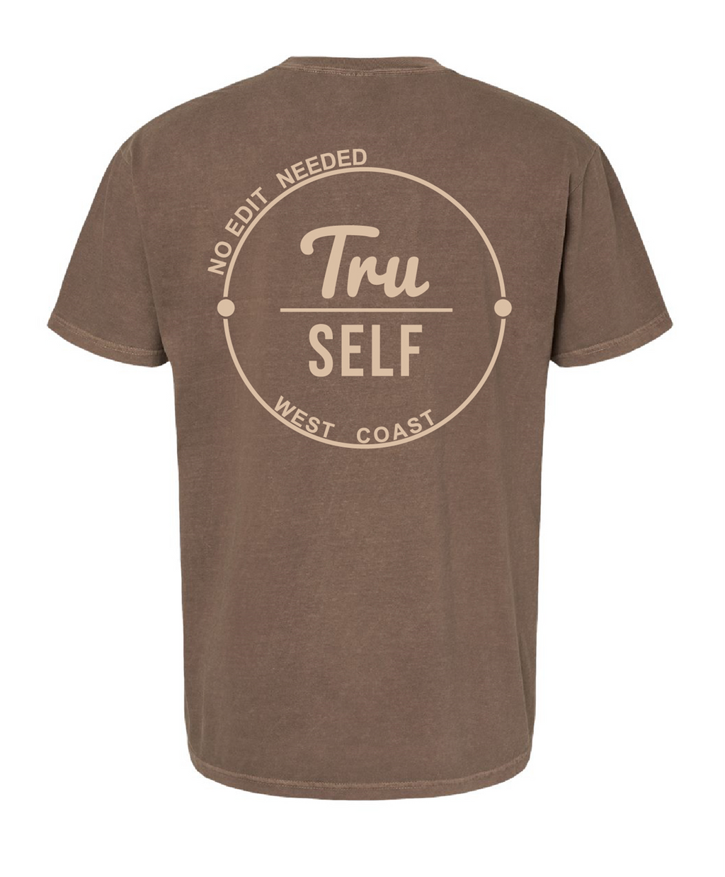 Tru/SELF Signature Logo Tee - Latte back view