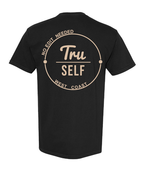 Tru/SELF Signature Logo Tee - Black back view