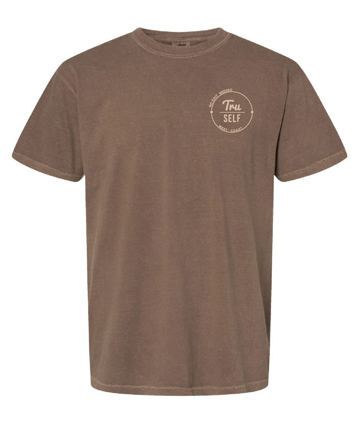 Tru/SELF Signature Logo Tee - Latte front view